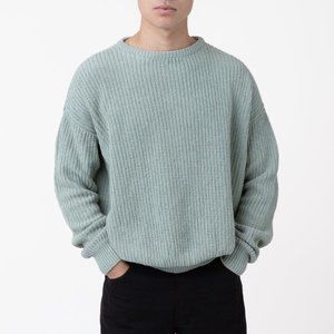 Los Angeles Apparel Unisex Fisherman Pullover - Sage sz S
